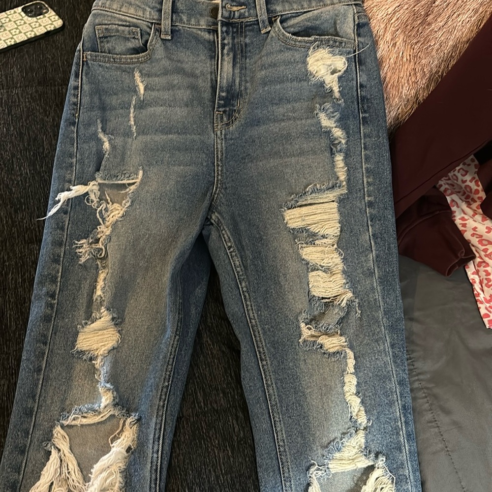 mom jeans size 5